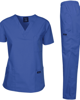 Dagacci Medical Uniform Womens Medical Scrub Set Top and Pant