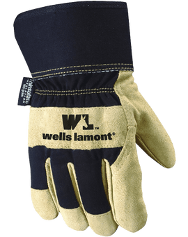 Wells Lamont 5130XL Safety Cuff G100 Thinsulate Work Glove with Palomino Suede Cowhide