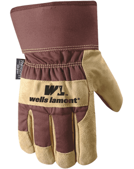 Wells Lamont 5130XL Safety Cuff G100 Thinsulate Work Glove with Palomino Suede Cowhide